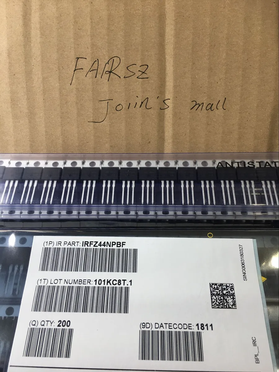 300 шт./лот N CHANNEL POWER MOSFETS IRFZ44N IRFZ44 TO220 оригинальная настоящая фотография на