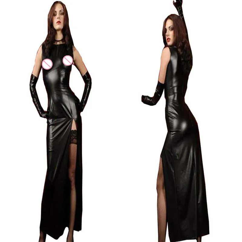Nun for You Wet Look Latex Fetish S/&M Costume Halloween Fancy Dress