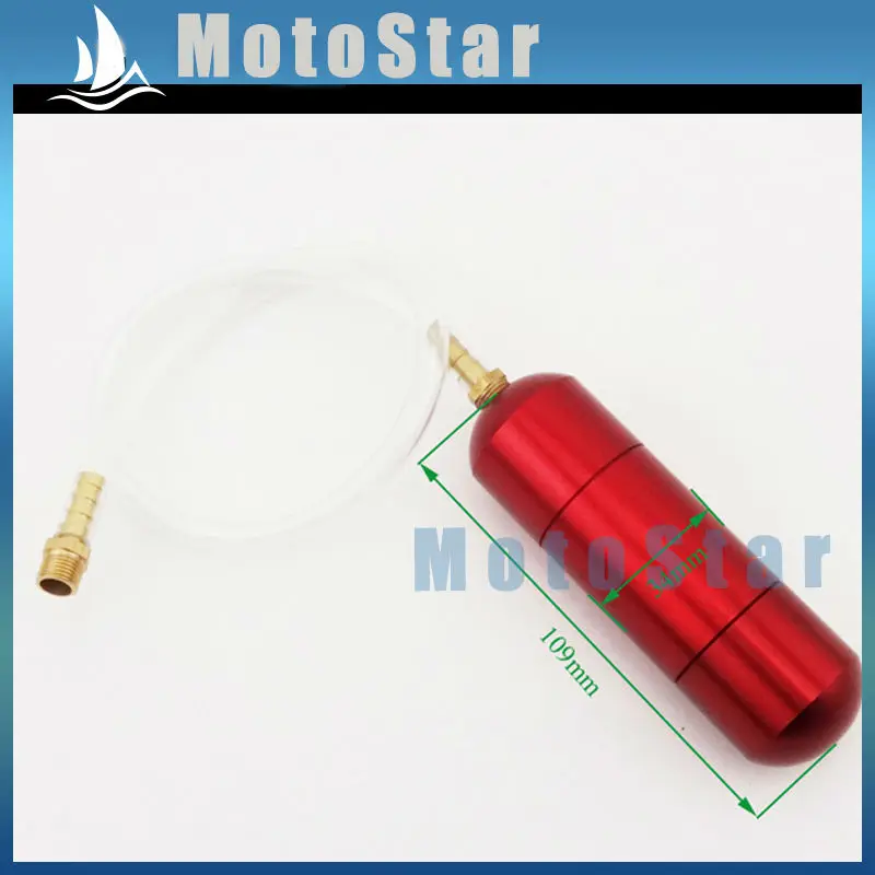 Bottiglia di alluminio Red Power Boost + Tubo di Aspirazione Guarnizione Per 2 tempi 43cc 47cc 49cc Mini Moto Bambini ATV Quad Dirt Pocket Bike