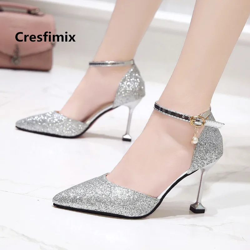 cute silver shoes