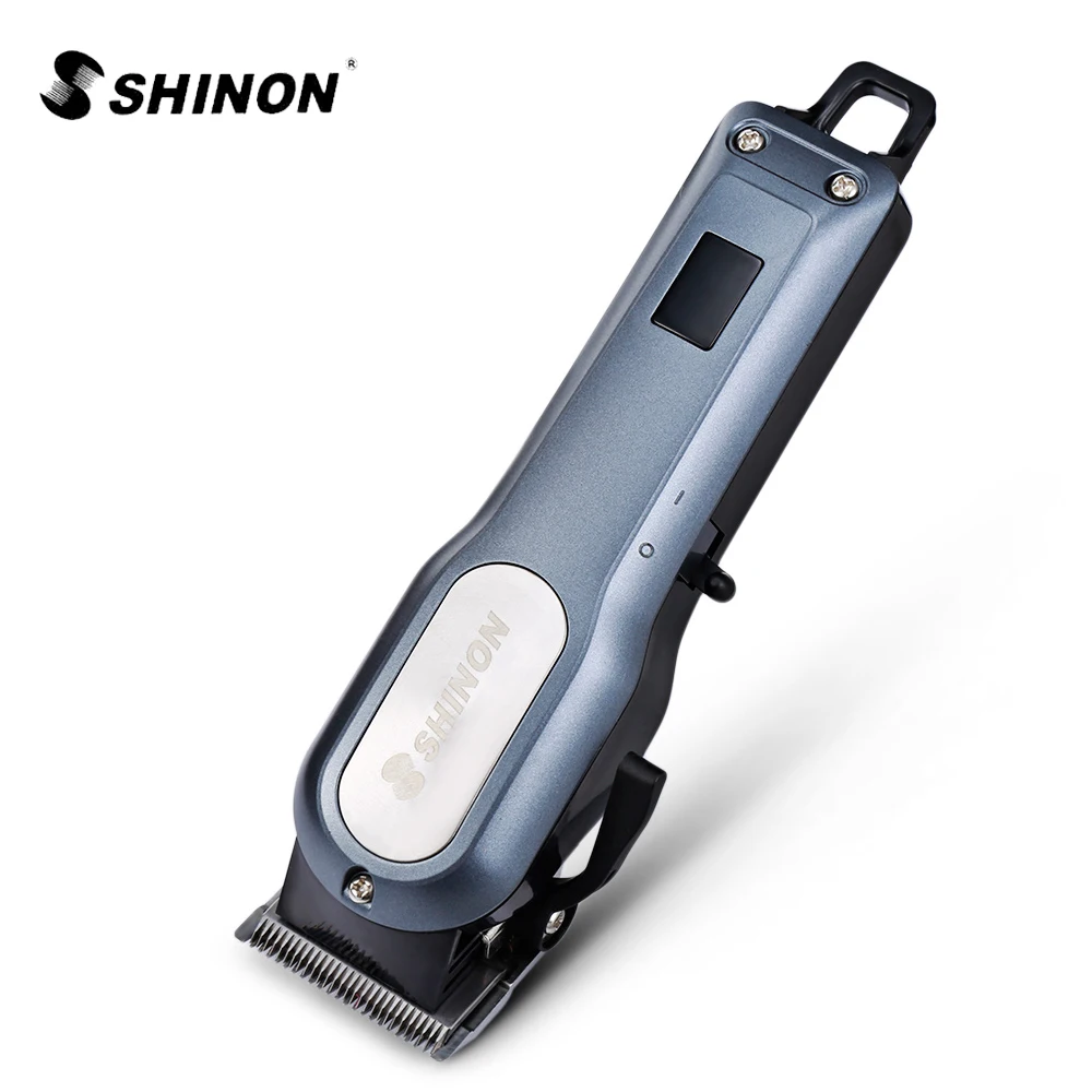 

SHINON SH - 1888 Professional Trimmer 4 Guide Combs LCD Screen Rechargeable Cordless Hair Clipper Trimmer Hair Shaving Machine