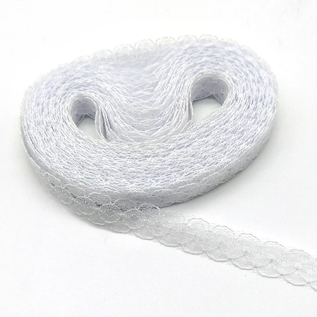 Hot 10 Yards High Quality White Lace Ribbon Tape 40MM Lace Trim