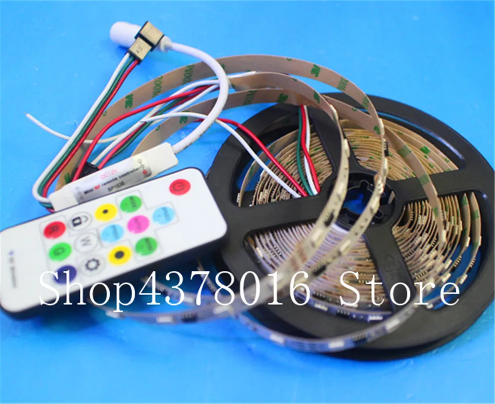 WS2811 5050 RGB Светодиодная лента 1 м/5 м 150 300 светодиодов индивидуально Адресуемая DC12V