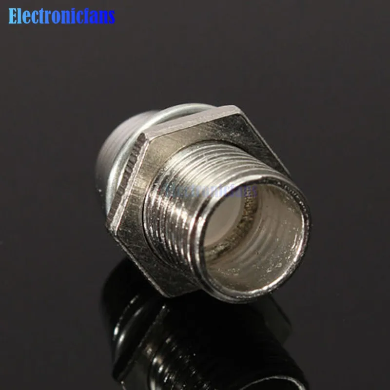 

5PCS 5MM Chrome Silver Metal Bezel LED Holder Mount Panel Display Base Rubber
