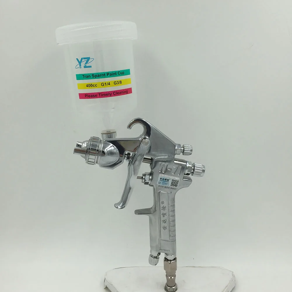 W 71G paint spray machine HVLP air spray gun bottle 400cc high quality