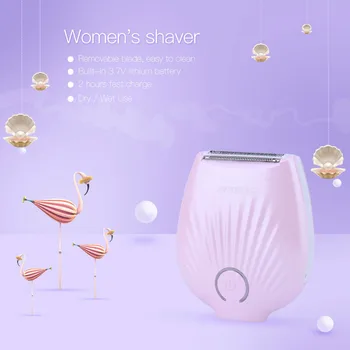 

Electric Women Shaver Epilator Rechargeable Razor Painless Female Hair Removal For Body Leg Underarm Bikini Trimmer Shaving