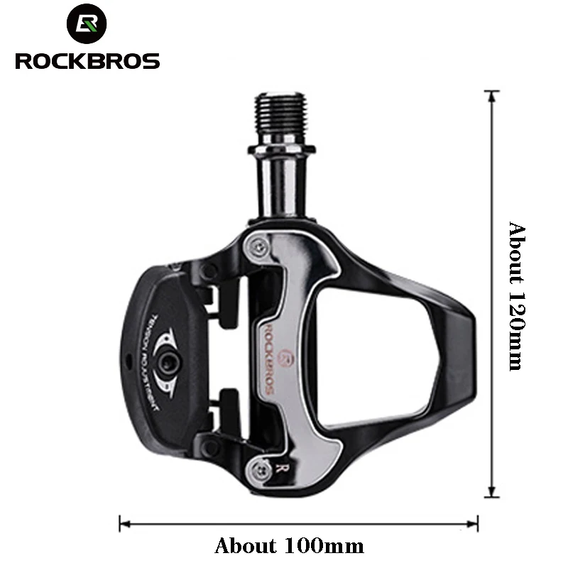 ROCKBROS SPD-SL велосипедные педали для велоспорта MTB шоссейные самофиксирующиеся педали сверхлегкие подшипники из алюминиевого сплава бутсы Аксессуары для велосипеда - Цвет: LP-RD3BK Bike Pedals