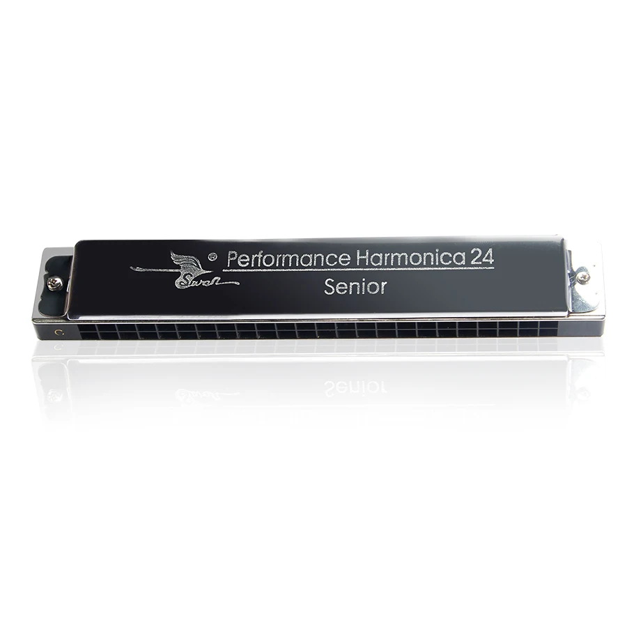 SWAN Electroacoustic Harmonica Senior 24 Hole C tone Performance Harmonica Amplified Harmonica SWAN Electroacoustic Harmonica Senior 24 Hole C tone Performance Harmonica Amplified Harmonica