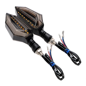 

2PCS Motorbike Indicators Blinker 12V LED Motorcycle Turn Signal Light Yellow Blue Colors Lighting 34 LEDs Moto Turn Signals