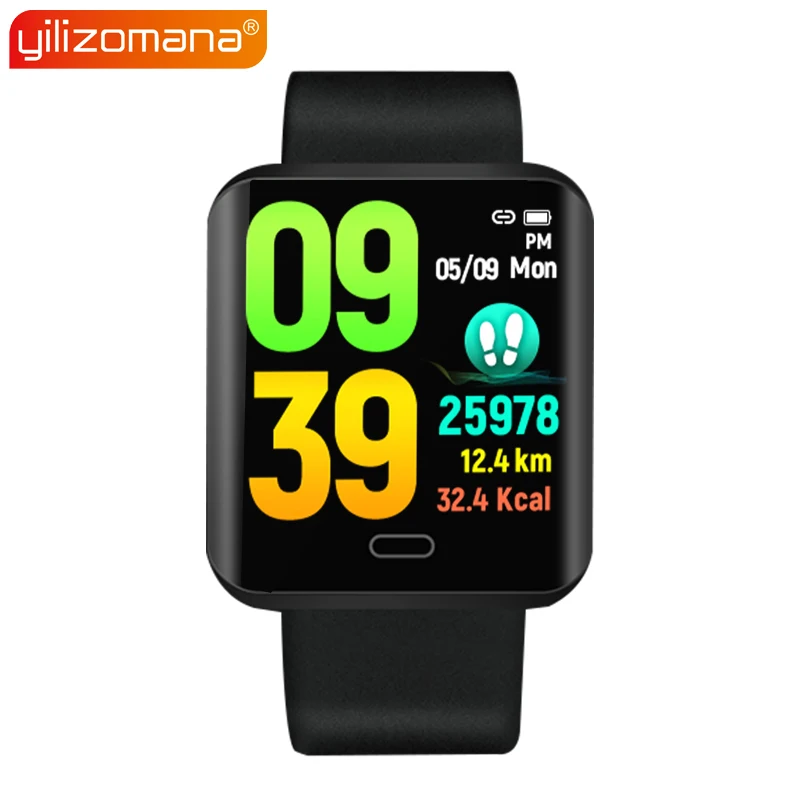 Yilizomana Smart Watch Steel / Silicone Band Steps Rate Heart Monitor Call Reminder LED Screen Smart Wristband for Android IOS