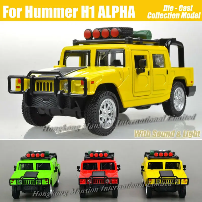 1:32 Масштаб сплава металла литья под давлением модель автомобиля для Hummer H1 ALPHA