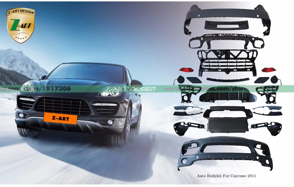 Z ART turbo Body Kit For Porsche 958 Cayenne/Cayenne S 2011 2014 refit