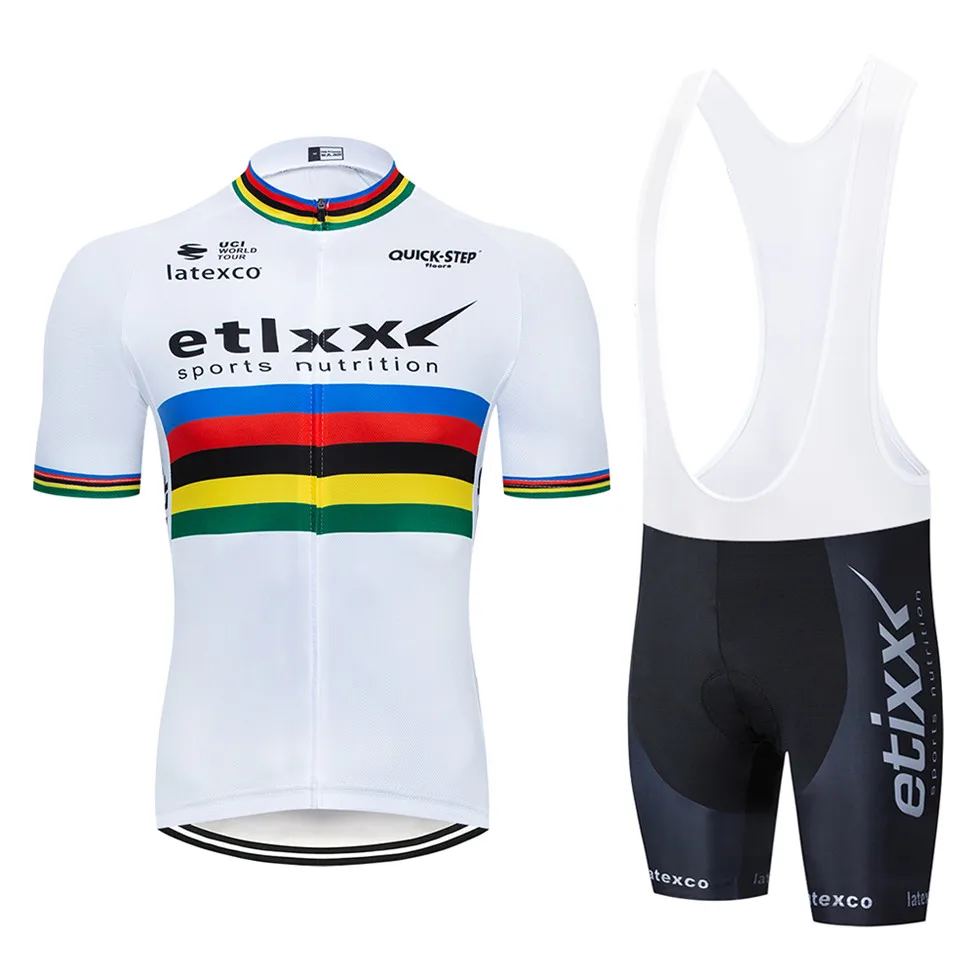 

quick step Cycling Clothing short suits Male Quick-drying Cycling Jersey set short Sleeve mtb riding mountain bike sportwear