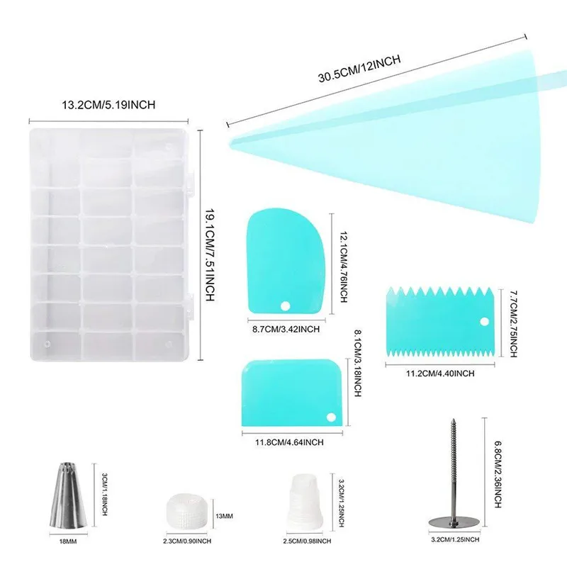 32 шт. набор для украшения торта Набор принадлежностей инструменты глазури кексов