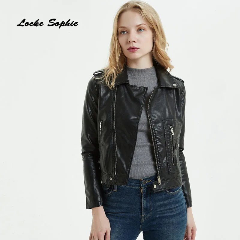 Women's Plus size short jacket blazers 2019 Autumn PU leather pocket Splicing faux fur Jacket ladies Skinny locomotive blazers