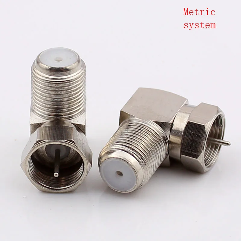 30pcs F Jack Connector Right angle F Plug Male to Female High