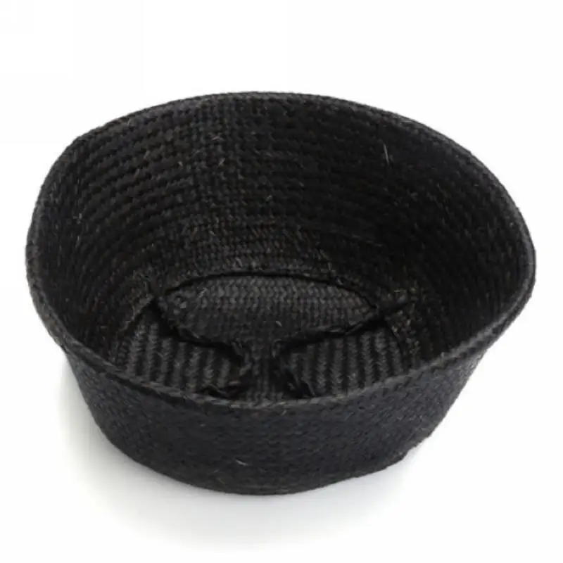 1pc Rattan Basket Black Seagrass Belly Basket Mayitr Laundry Storage Holder Multi Funtional Baskets Home Decoration
