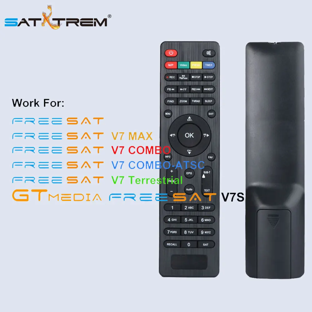 Satxtrem HD DVB S2 DVB T2 Satellite TV Receiver Remote Control for Freesat V7 HD V7 Max V7 Combo GTmedia V7S HD Satxtrem HD DVB S2 DVB T2 Satellite TV Receiver Remote Control for Freesat V7 HD V7 Max V7 Combo GTmedia V7S HD