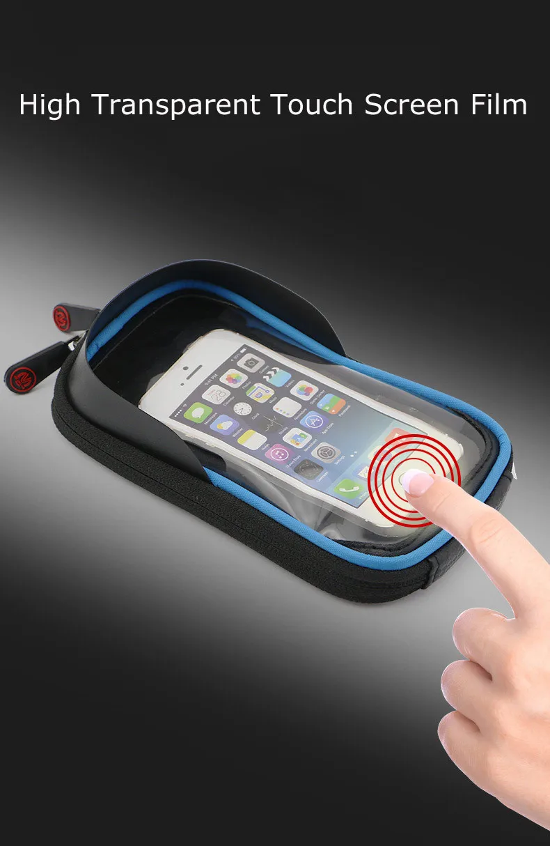 Flash Deal Front Bicycle Bag Waterproof Cycling Bike Bag Frame bag Cycling Phone bicycle phone  frame bags front frame pannier 8