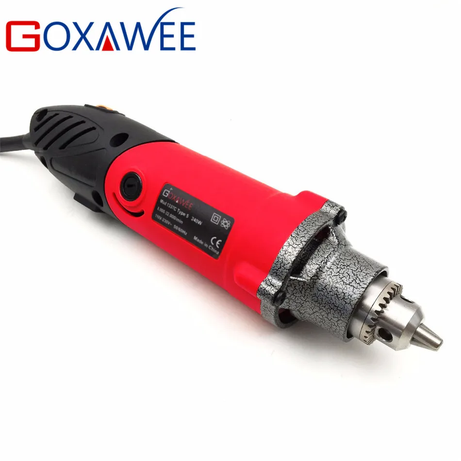 GOXAWEE 240 Вт мини-электрическая дрель для Dremel стильная мощная роторная мини-гравировальная шлифовальная машина с гибким валом для дома DIY инструмент по дереву