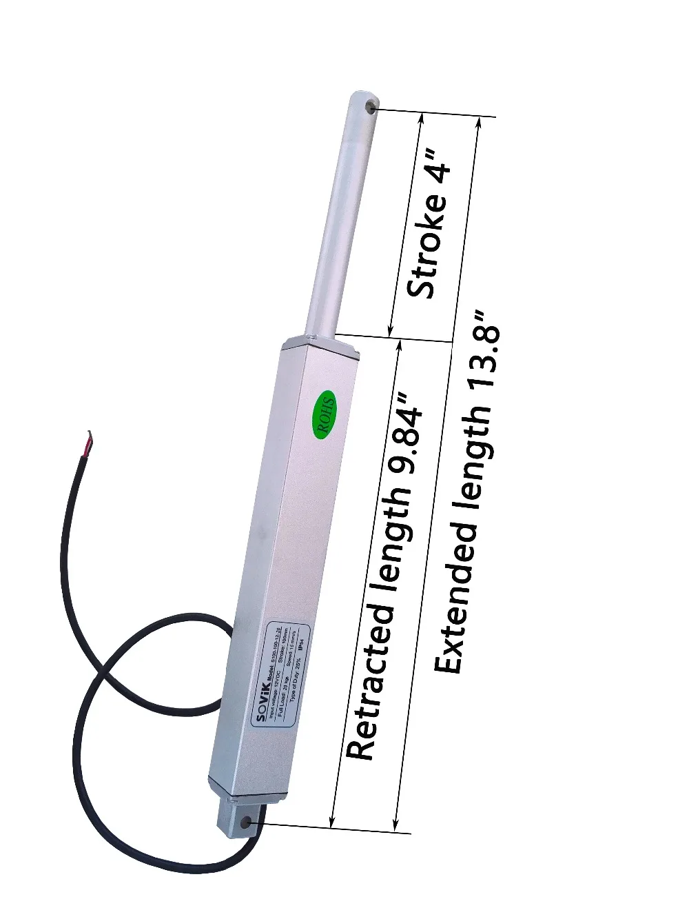 100mm 4 polegadas curso eletrico dc motor 02