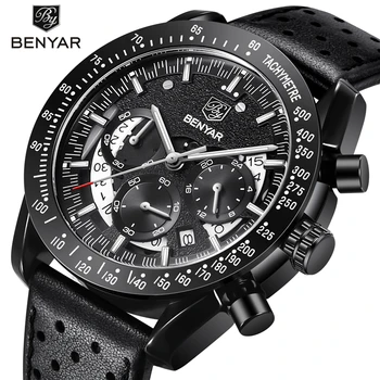 

2019 BENYAR Mens Watches Chronograph Watch Brand Luxury Sports Casual Waterproof Male Watch Quartz Man Wristwatch