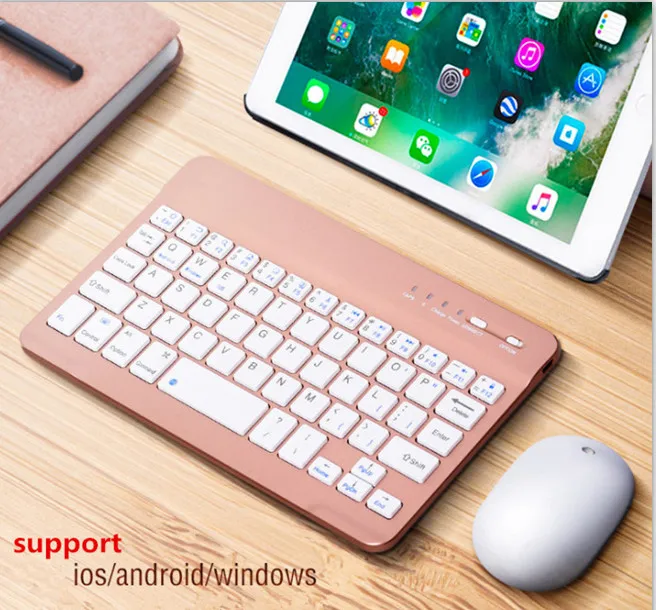 8/9/10 pulgadas мини Bluetooth клавиатура Беспроводной для iPad Apple iPhone планшет Android смартфоны
