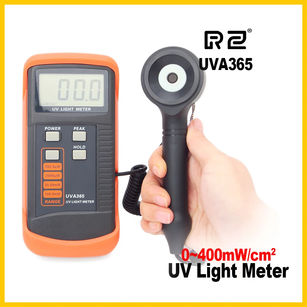 

RZ New Professional High Quality Digital UV DetectorSensor Light Correction Intensity Meter With Radiation Detector UVA365