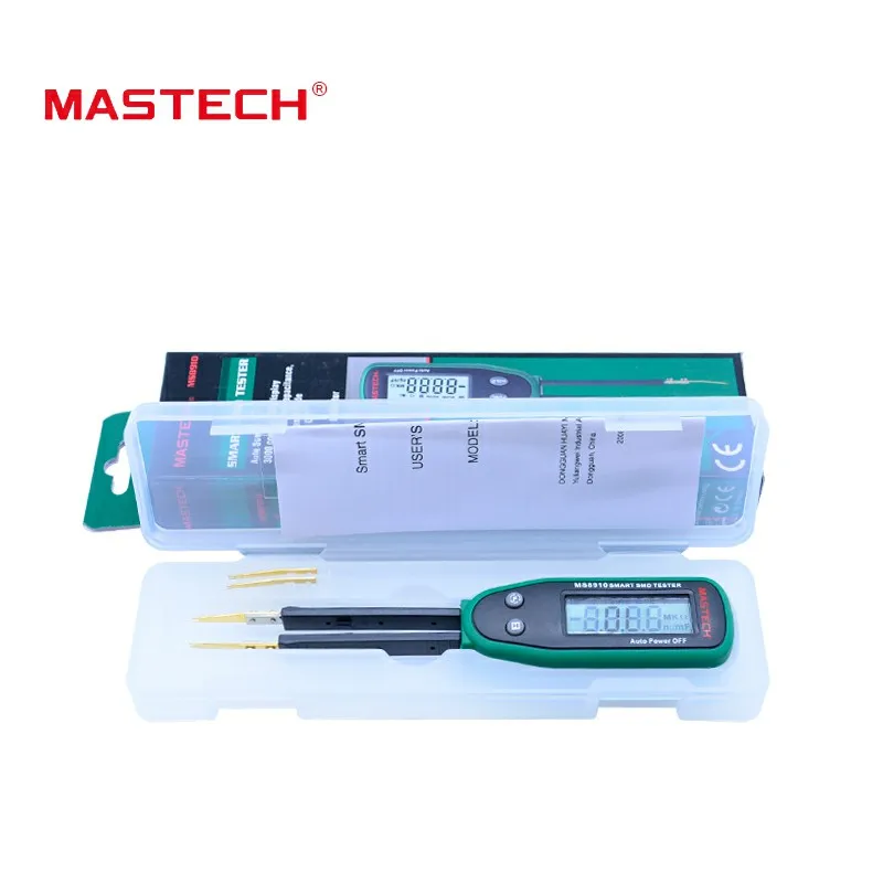 Goede Hoge kwaliteit Pincet Smart SMD RC Weerstand Capaciteit Diode Meter Tester LCD Multimeter MS8910, 3000 telt Auto Belde Scan