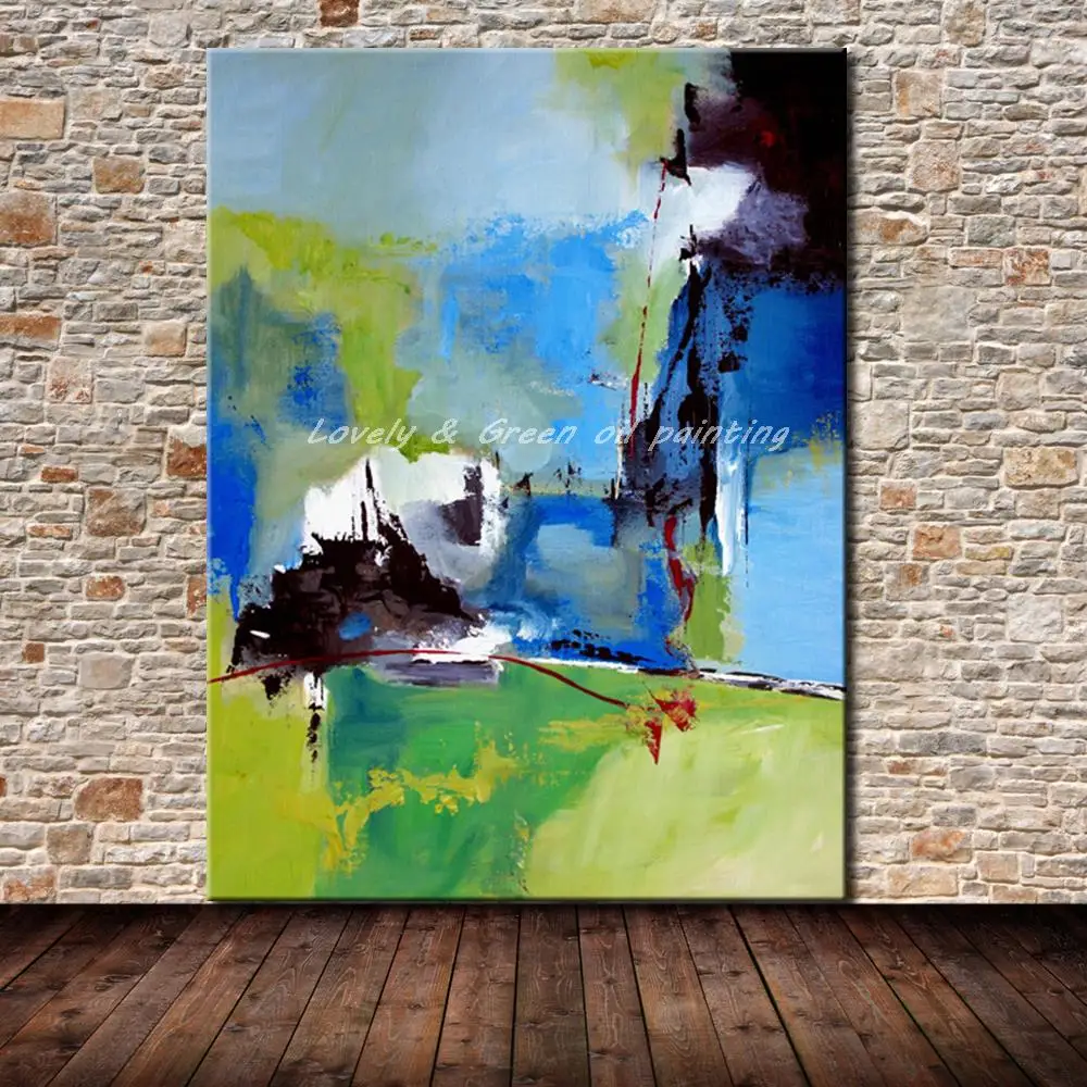 Handmade Modern Abstract Oil Painting On Canvas Abstract Landscape Oil