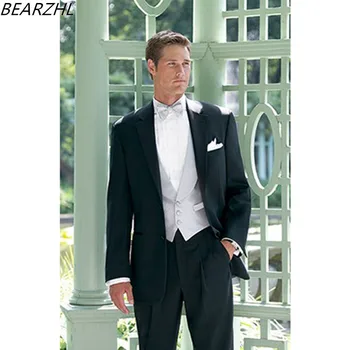 

men's wedding suit 2019 high quality tailor suits man groom tuxedo for dinner 3 piece suit