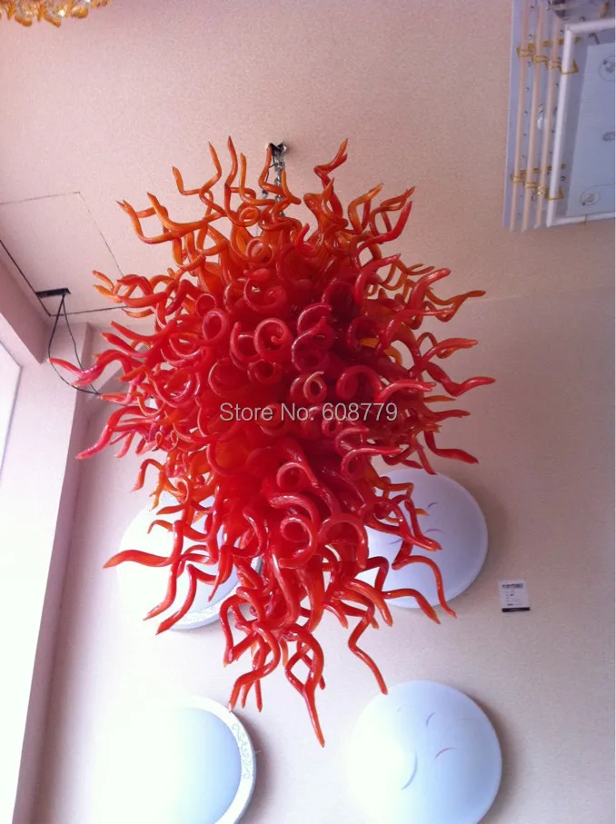 

Free Shipping Big Size Murano Glass Hallway Ceiling Light With LED Bulbs
