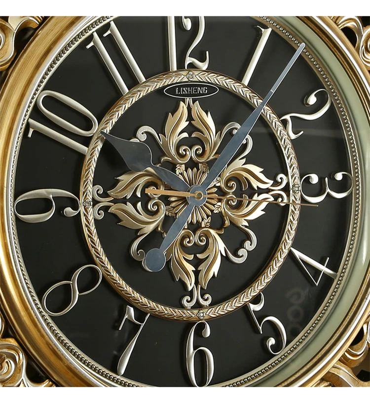 Meijswxj бесшумные настенные часы гостиная Европейский Стиль Современные Кварцевые часы простые большие трехмерные часы