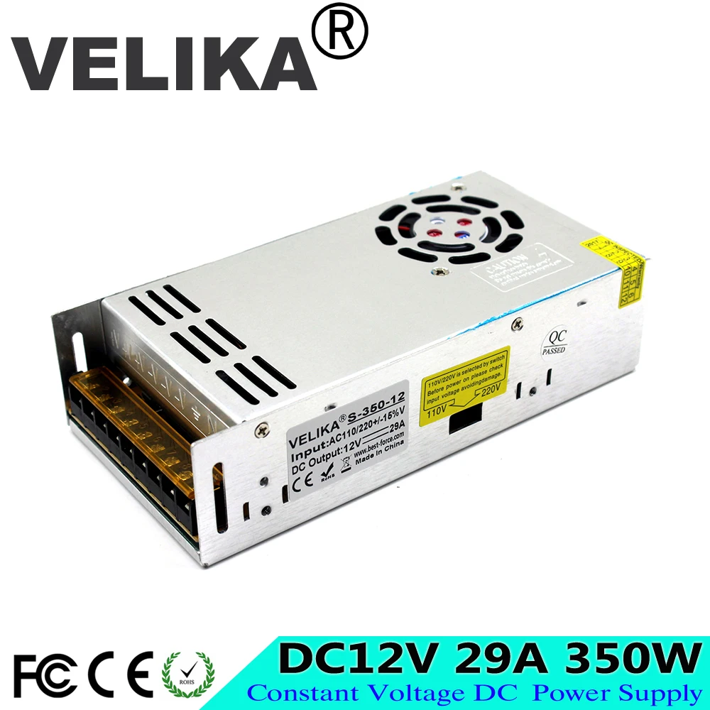 Лучшая Цена dc12V 29A 350 Вт драйвер импульсного источника питания для Светодиодный
