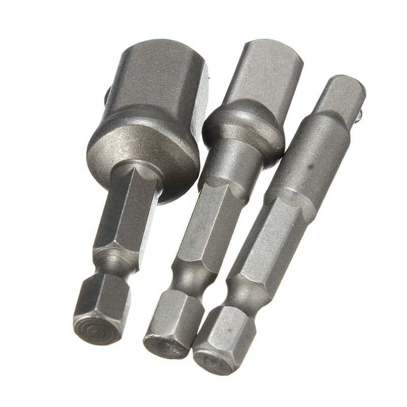 1//4/" 3//8/" 1//2/" Drill Bits Bar Hex Socket Power Driver Shank Tools Adapter NEW DN