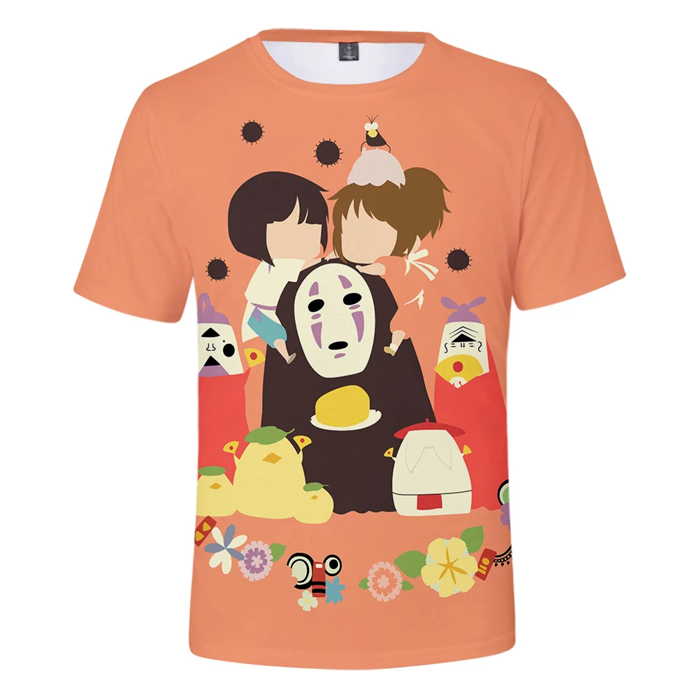 2019 New design t shirt men Spirited Away 3D print t-shirts MAN Short sleeve Harajuku style tshirt tops US SIZE