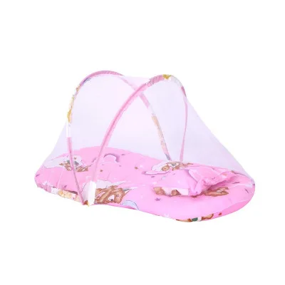 

Large portable foldable baby mosquito nets with sleeping mat pillow and extra soft baby mosquito nets