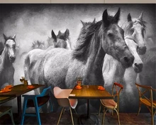 beibehang papier peint mural 3d Flying horse black and white oil painting mural wallpaper background wallpaper for walls 3 d beibehang papier peint mural 3d Flying horse black and white oil painting mural wallpaper background wallpaper for walls 3 d