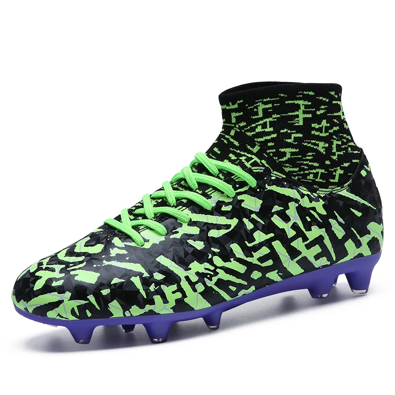 Size 36 45 High Ankle New Men Teenagers Soccer Shoes Cheap High Tops
