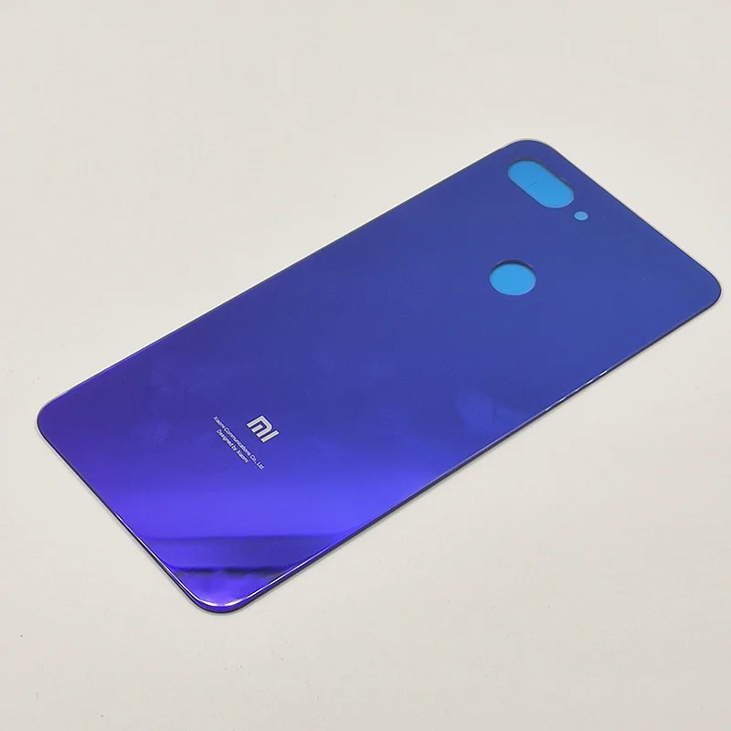 Xiaomi mi 8 Lite Задняя крышка батареи Стекло Задняя Дверь Корпус Крышка Замена для Xioa mi 8 lite mi 8 Lite чехол для телефона с логотипом