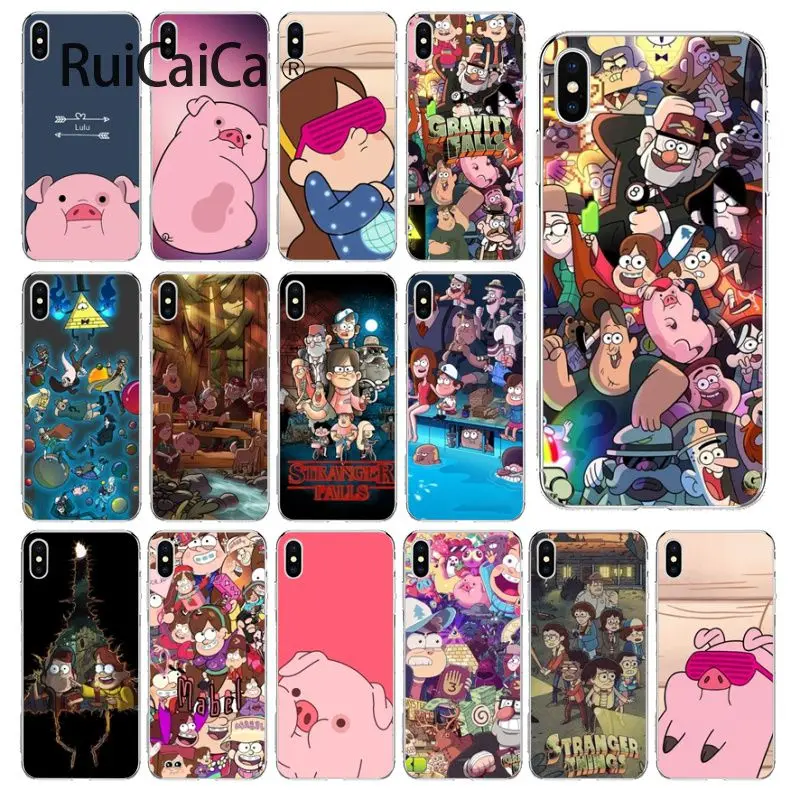 

Ruicaica Gravity Falls pig Pattern Phone Accessories Cell Phone Case for iPhone 8 7 6 6S Plus 5 5S SE XR X XS MAX Coque Shell
