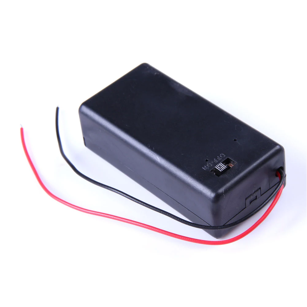 

5 Pcs/Set 9V Battery Holder Box Case with Wire Lead ON/OFF Switch Cover LSMK99