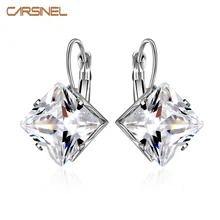Бижутерия серьги с кристаллами кубической формы для женщин