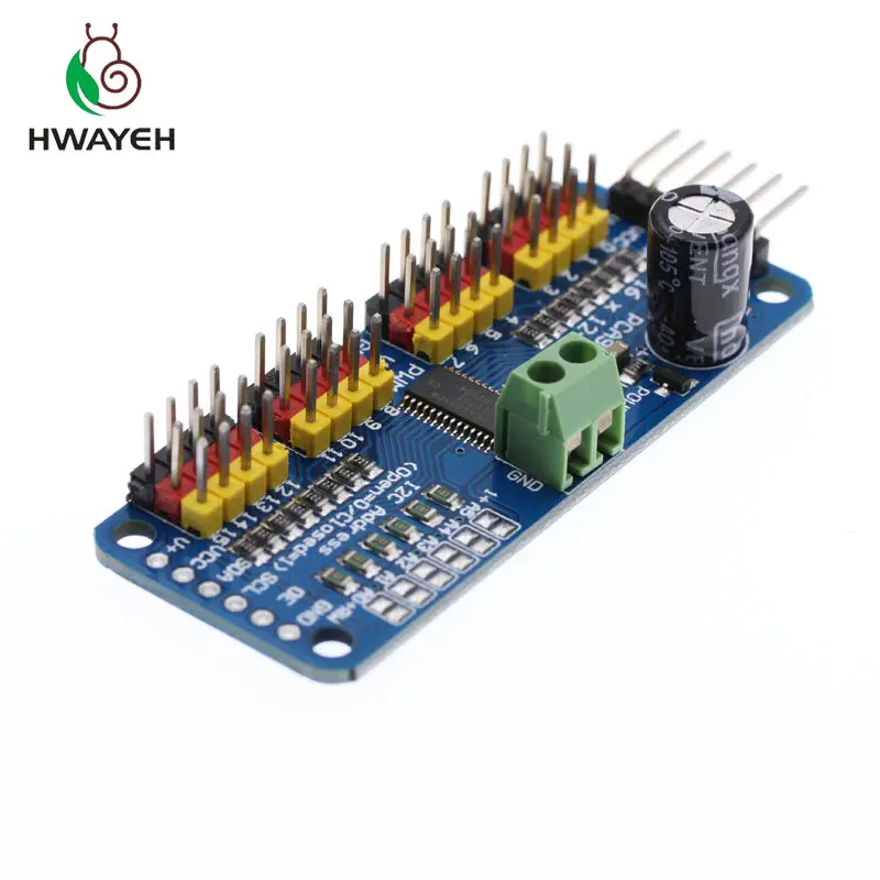 16 Ch 12-bit PWM Controlador de Motor Servo Escudo I2C módulo PCA9685 para Arduino TB