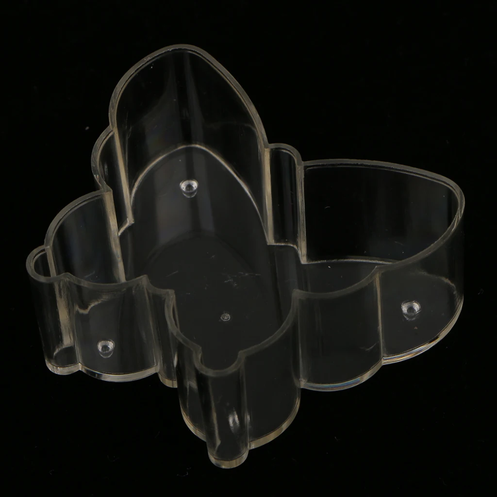200x Pre-waxed Pre-tabbed Cotton Candle Wicks + 10x Plastic Clear Butterfly Tealight Cup Empty Case Candle Making Mold
