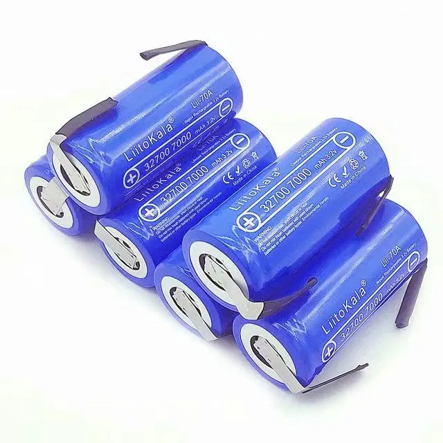 Li70A 32700 lifepo4 3,2 v 7000 mah 33A 55A паяльная лента для электрического велосипеда на батарейках отвертка никелевые листы DIY - Цвет: 6pcs battery