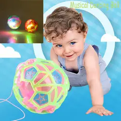 Детская игрушка Детские смешные игрушки для мальчика Девочки Мода Музыка Новый Свет-вверх шар вспышка малыш креативный пазл электрическая