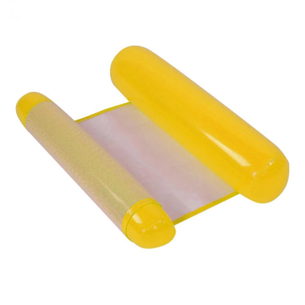 Вода гамак кресло надувные плавающей кровать бассейн плавая матрас море плавание кольцо - Цвет: Цвет: желтый