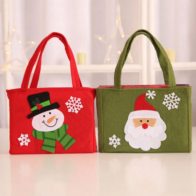 Милый Санта Клаус Конфета в виде снеговика подарочные пакеты печенья упаковка сумки вечерние сумки Merry Christmas посылка для хранения