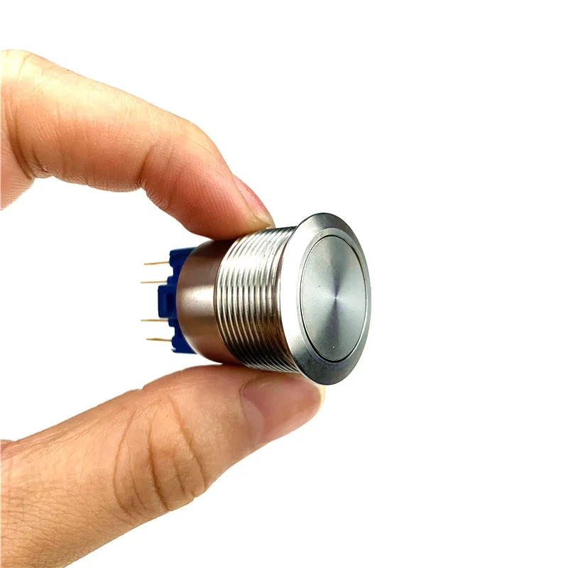 

22mm Metal Push Button Switch Reset Switches 4 Feet Waterproof Auto Car Modification Momentary Elevator Switches